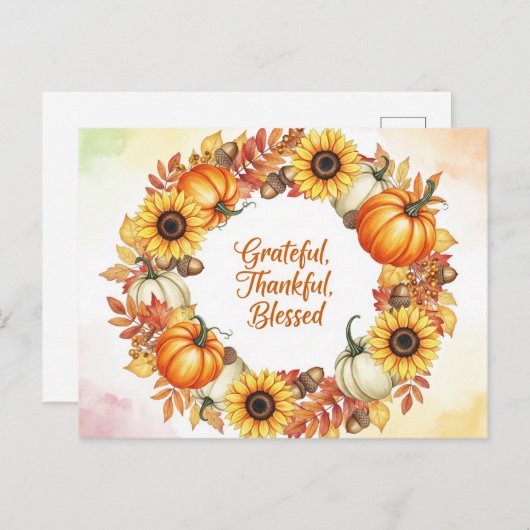 感謝祭 ポストカード (正面/裏面)