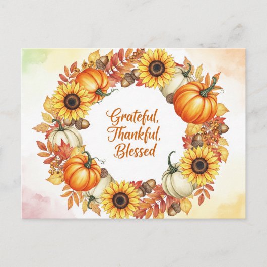 感謝祭 ポストカード (正面)