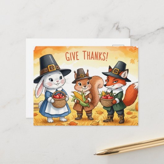 感謝祭 ポストカード (正面/裏面インサイチュ)