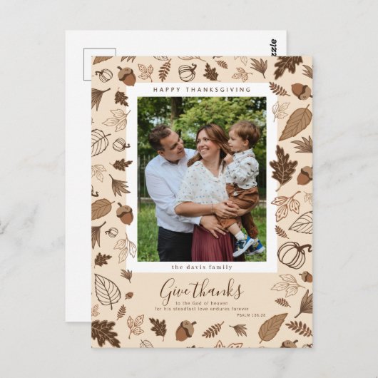 感謝祭 ポストカード (正面/裏面)