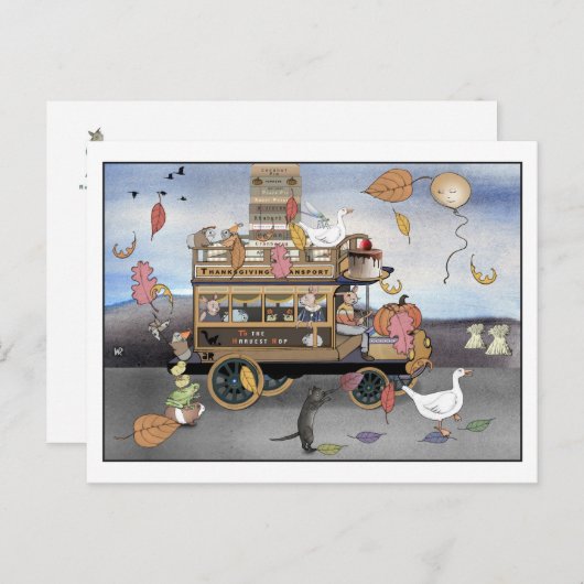 感謝祭 ポストカード (正面/裏面)