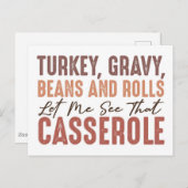 感謝祭 ポストカード (正面/裏面)