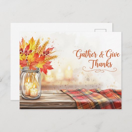 感謝祭 ポストカード (正面/裏面)