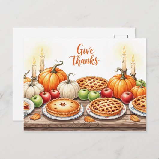 感謝祭 ポストカード (正面/裏面)