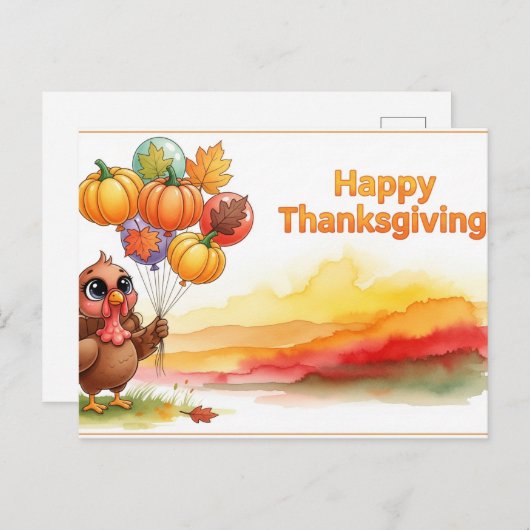 感謝祭 ポストカード (正面/裏面)