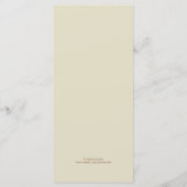 感謝祭 メニュー (裏面)