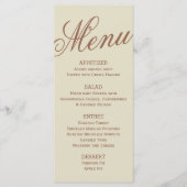 感謝祭 メニュー (正面)