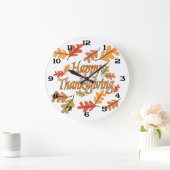 感謝祭 ラージ壁時計 (ホーム)