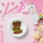 感謝祭、丸々とした七面鳥、ゆったりとしたズボン ペーパーボウル (パーティー)