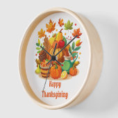 感謝祭 壁時計 (傾斜)