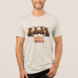 感謝祭：子供たちのテーブル トライブレンドＴシャツ