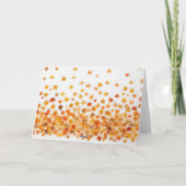 感謝祭| 家族の感謝状の写真カード サンキューカード (裏面)