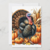 感謝祭 家族 友人 夕食 招待 招待状 (裏面)