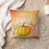 感謝祭「感謝」の水彩 クッション (ブランケット)