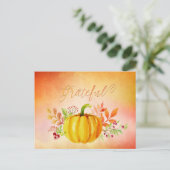 感謝祭「感謝」の水彩 シーズンポストカード (スタンド正面)