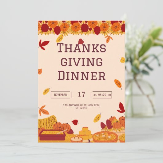 感謝祭 招待状 (スタンド正面)