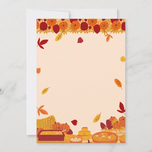 感謝祭 招待状 (裏面)