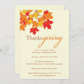 感謝祭 招待状 (正面/裏面)