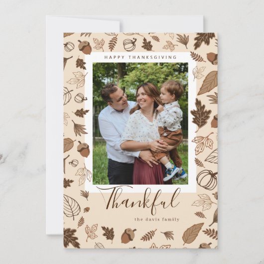 感謝祭 招待状 (正面)