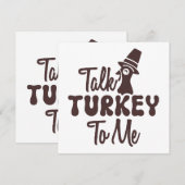 感謝祭 招待状 (正面/裏面)