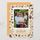 感謝祭 招待状 (正面/裏面)