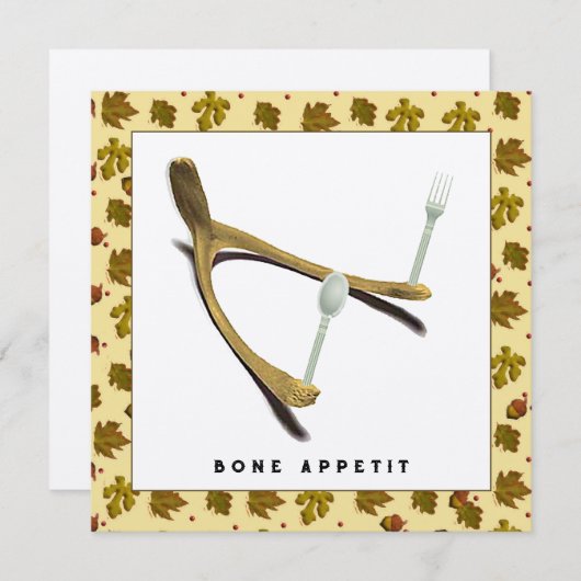 感謝祭 招待状 (正面/裏面)