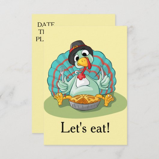 感謝祭 招待状 (正面/裏面)