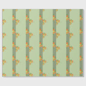 感謝祭。水エレガント色ラッピングパップ ラッピングペーパー (フラット)