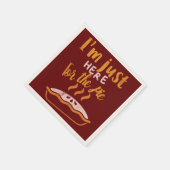 感謝祭:私はカボチャのパイのためにここにいる スタンダードカクテルナプキン (角)