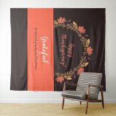 感謝祭 秋の葉 フォトバックドロップ タペストリー (インサイチュ(横))