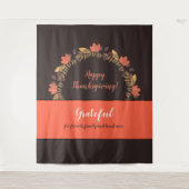 感謝祭 秋の葉 フォトバックドロップ タペストリー (正面)