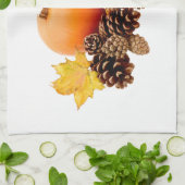 感謝祭/秋の静物画 キッチンタオル (折り畳み)