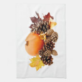 感謝祭/秋の静物画 キッチンタオル (縦)