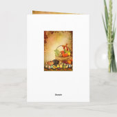 感謝祭、秋収穫の籠 シーズンカード (裏面)