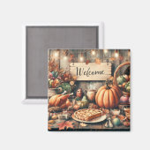 感謝祭/秋/秋/ヴィンテージ マグネット (正面/裏面)