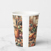 感謝祭/秋/秋/ヴィンテージ 紙コップ (右)