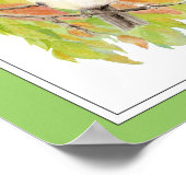 感謝祭，秋，秋,《鳥》アメリカゴガラ，鳥聖なる書物、 経典 ポスター (角)