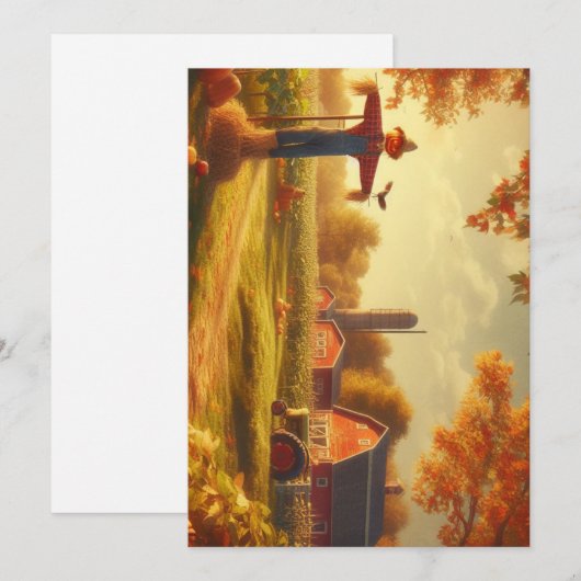 感謝祭/秋/農村 シーズンカード (正面/裏面)