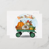 感謝祭 箔シーズンポストカード (正面/裏面)