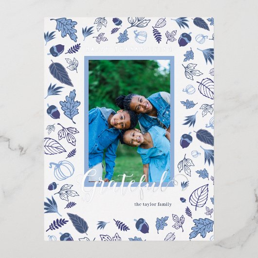 感謝祭 箔シーズンポストカード (正面)