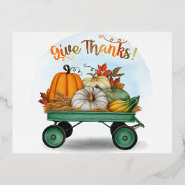 感謝祭 箔シーズンポストカード