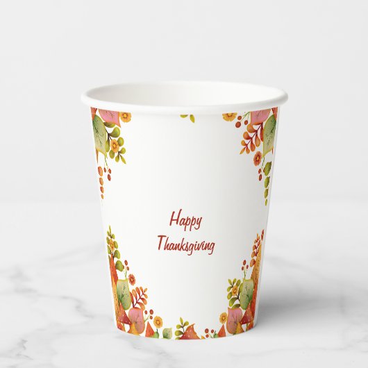 感謝祭 紙コップ (裏面)