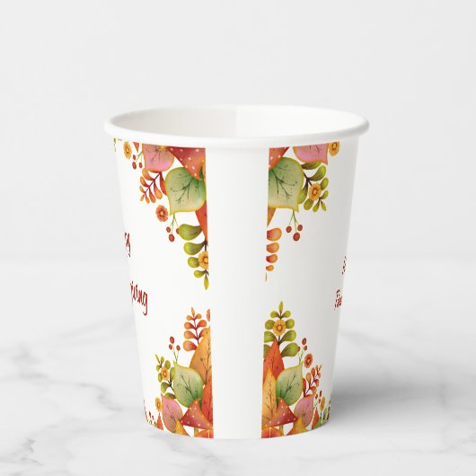 感謝祭 紙コップ (左)