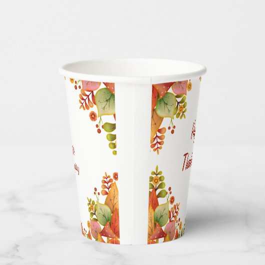 感謝祭 紙コップ (右)