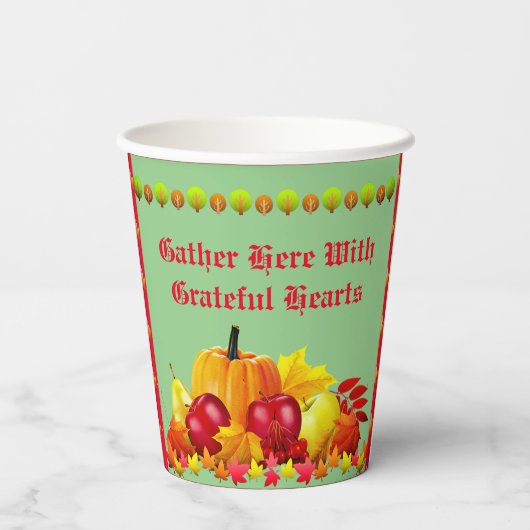 感謝祭 紙コップ (裏面)