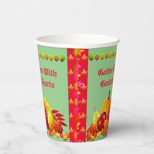 感謝祭 紙コップ (右)