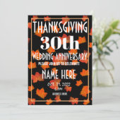 感謝祭 結婚記念日 招待状 (スタンド正面)