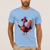 感謝祭「食べ牛」トルコ Tシャツ (正面)