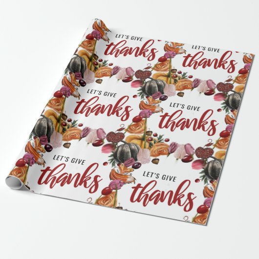感謝祭 - Let's give thanks ラッピングペーパー (アンロールド)