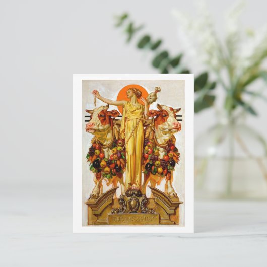 感謝祭 – Leyendecker ポストカード (スタンド正面)